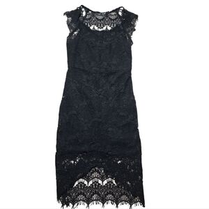 Elegant Black Lace Dress